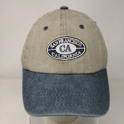 San Francisco California Slideback Hat Multicolor One Size Adjustable Cotton