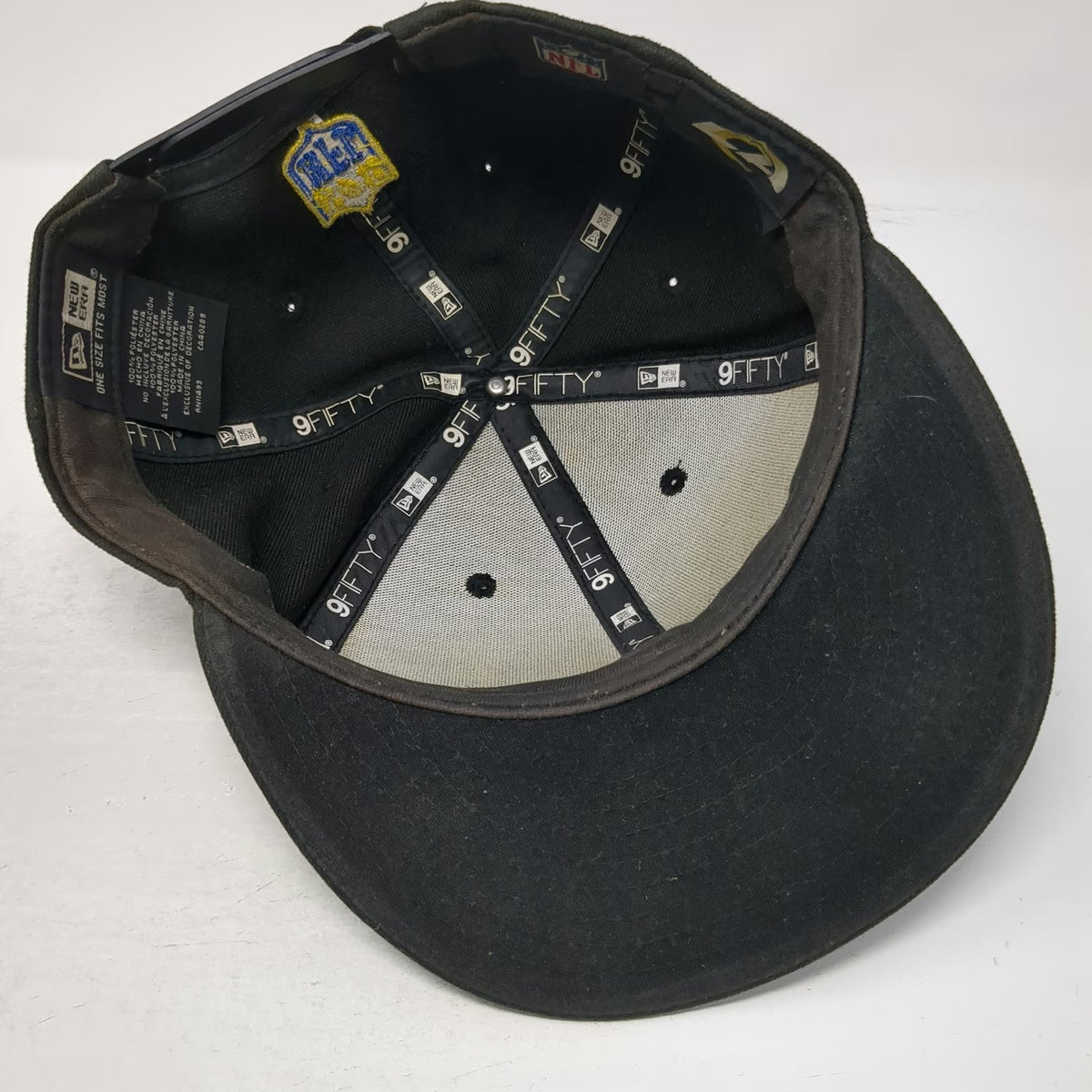 Los Angeles Rams NFL New Era Snapback Black One Size Hat Time To Shine Side Hit