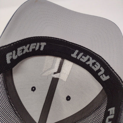 Beniton Construction Fitted Trucker Hat Gray L/XL Mesh Back Port Authority