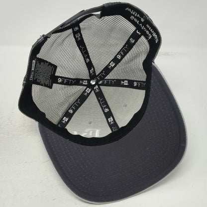 New Era Trucker Hat Gray OSFM 9FIFTY EV Enlightened Views Mesh Snapback Serviced