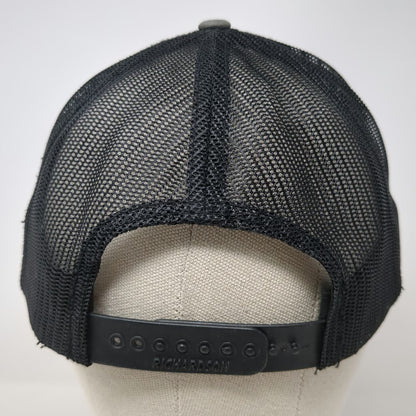 Richardson Trucker Hat Gray One Size WCL Group Oil Rig Graphic Snapback Mesh