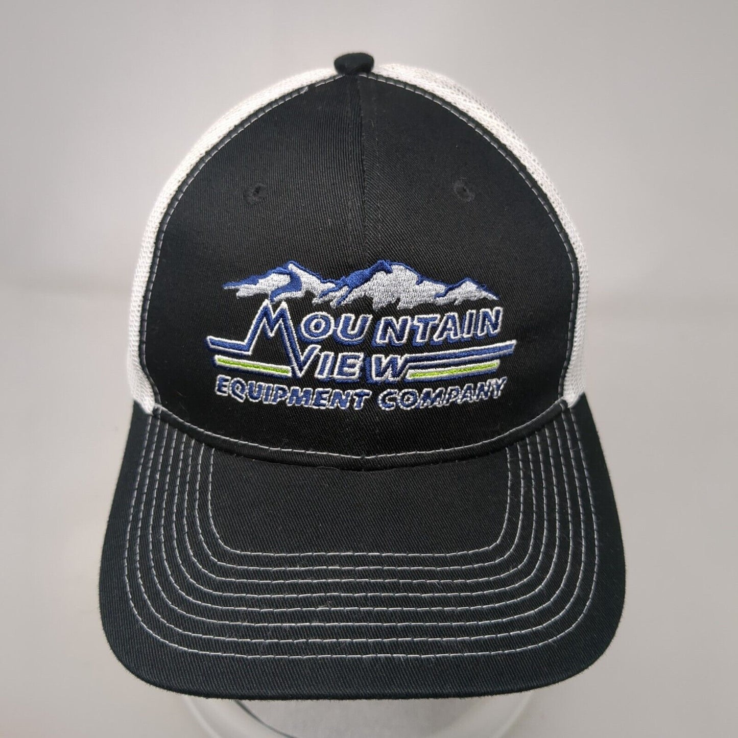 Mountain View Equipment Company Snapback Trucker Hat Black OSFA Mesh Back