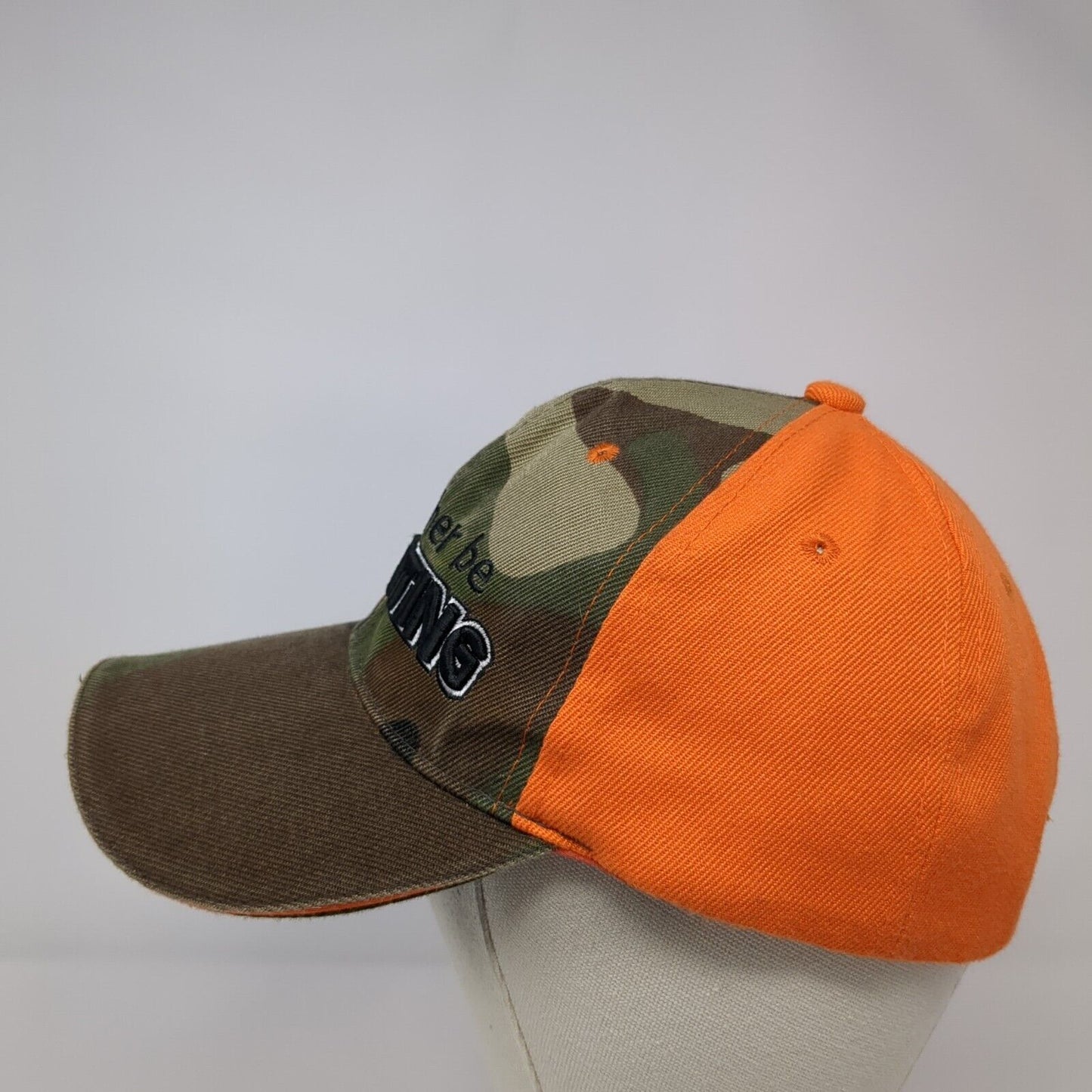 I'd Rather Be Hunting Strapback Hat Camouflage 58cm Adjustable Embroidered CTS