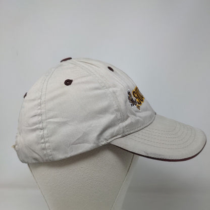 Captivating HeadGear Men's Strapback Hat Tan ASU Sun Devils Embroidered Logo