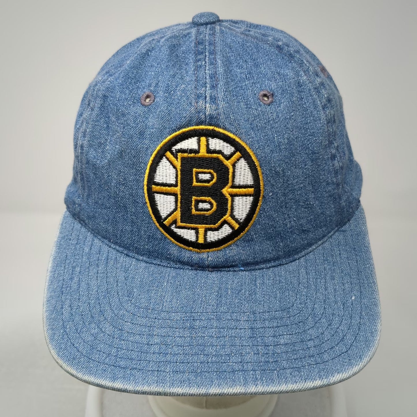 Boston Bruins NHL The Cap Blue One Size Denim Slideback Embroidered Logo Hat