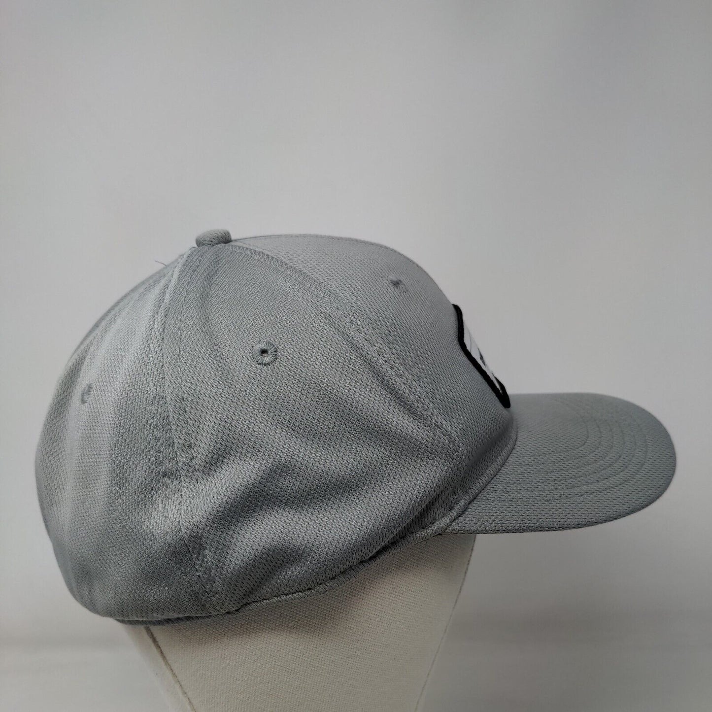 Ring Power Patch Fitted Hat Gray L/XL Solid 6 Panel Outdoor Cap