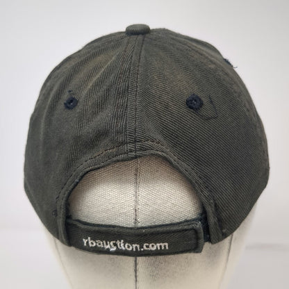 Ritchie Bros Auctioneers Black Orange One Size Strapback Baseball Cap Hat