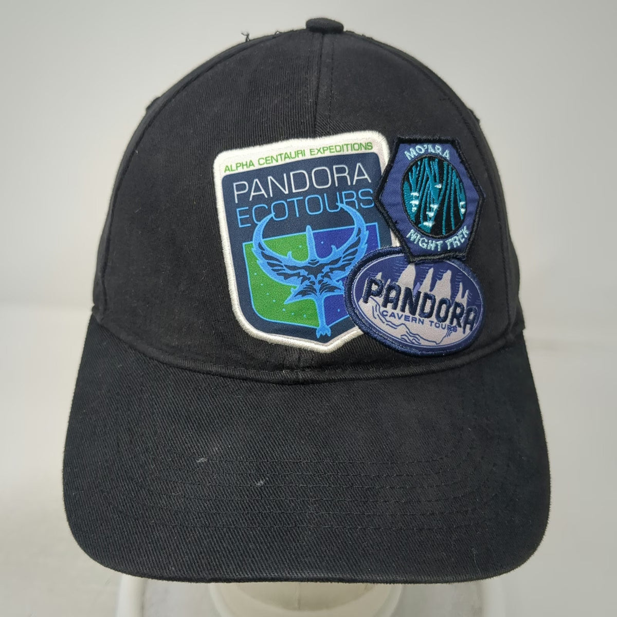 Disney Parks Pandora World of Avatar Black Baseball Cap One Size Slideback Hat