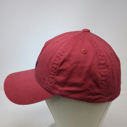 Imperial Sun Valley Red Baseball Cap One Size Slideback Embroidered Cotton Hat