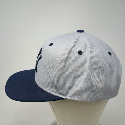 New York Yankees MLB American Needle Snapback Gray Blue Hat One Size Green Brim
