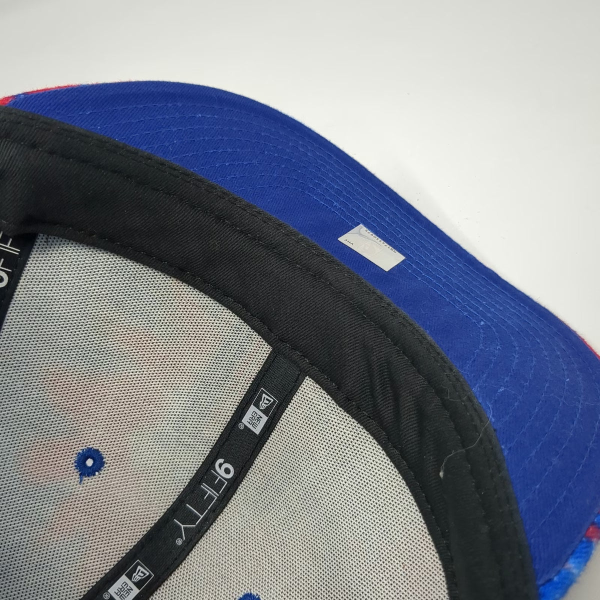 New Era NBA Los Angeles Clippers Trucker Hat Blue Red White OSFM Tie-Dye Mesh