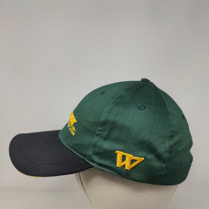 Warrior Custom Golf .Com Strapback Hat Green One Size Adjustable Embroidered