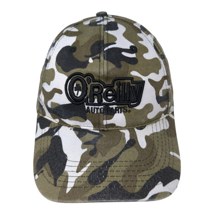O'Reilly Auto Parts Strapback Hat Multi Camouflage One Size Embroidered
