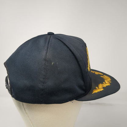 AJD Snapback Blue Hat L USS Independence CV-62 Scrambled Eggs Navy Military Ship