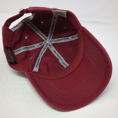 Barrett-Jackson Baseball Cap Red One Size Contrast Stitching Adjustable Hat