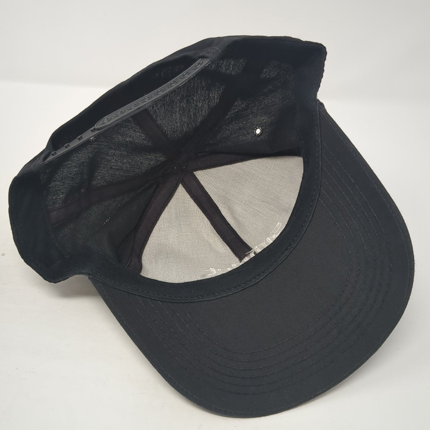 Simplot Snapback Hat Black One Size Adjustable Embroidered Solid 6 Panel