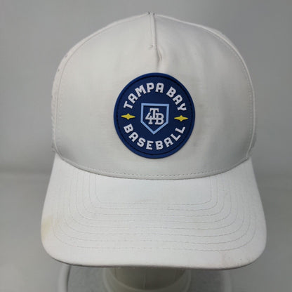 Tampa Bay Baseball Snapback Hat White One Size Breathable Zapped Blackhawk