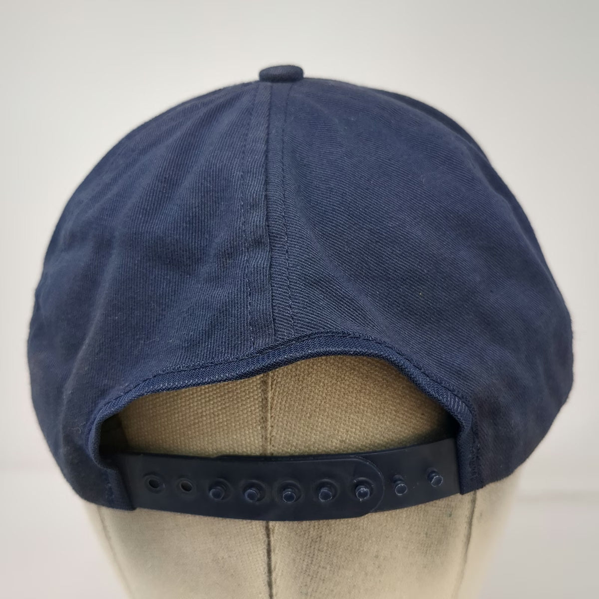 Blue Snapback Hat Made in USA Crowder Graphic Embroidered 6 Panel Cap Vintage OS