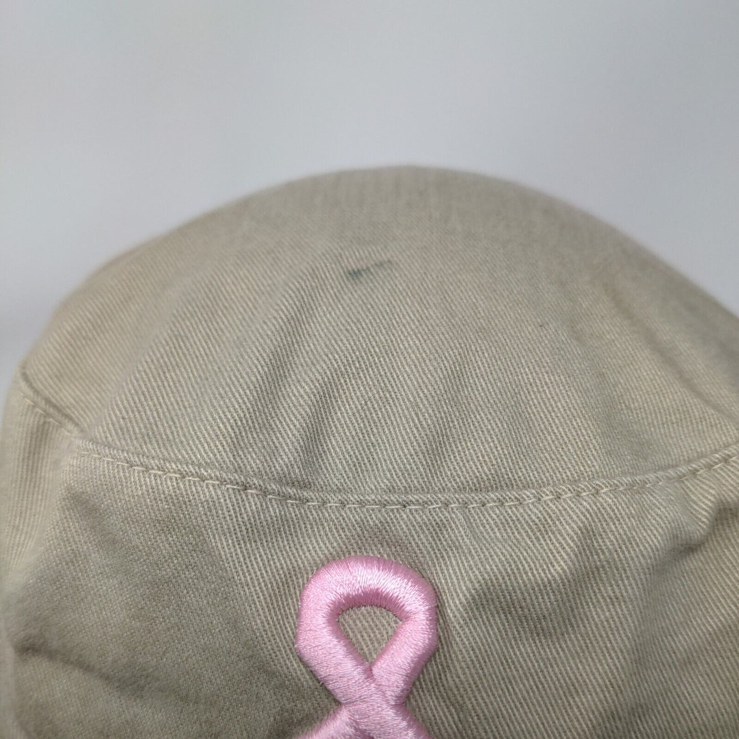 Team Clarian Race For The Cure 2001 Fisherman Bucket Hat Tan OS Embroidered