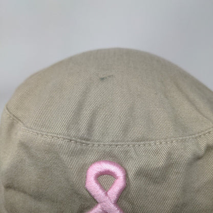 Team Clarian Race For The Cure 2001 Fisherman Bucket Hat Tan OS Embroidered