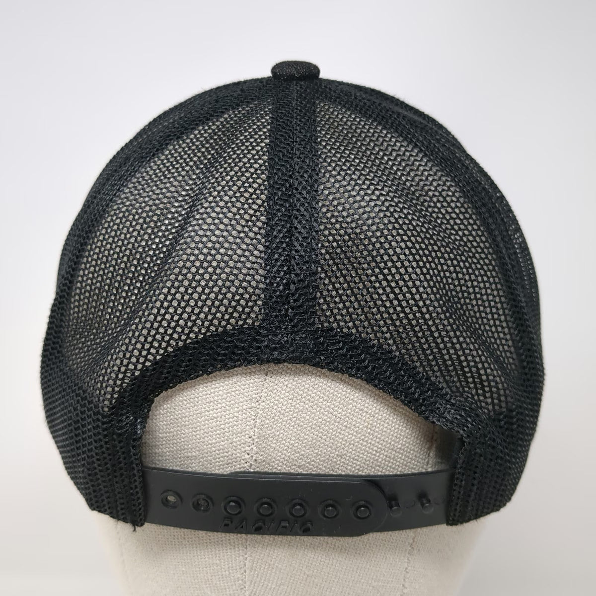 Pacific Headwear Trucker Hat Black One Size Alpine Performance Snapback Mesh