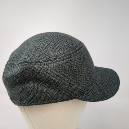 Adidas Army Cap Gray M Knit Trefoil Logo Elastic Sweatband Flex Fitted Hat