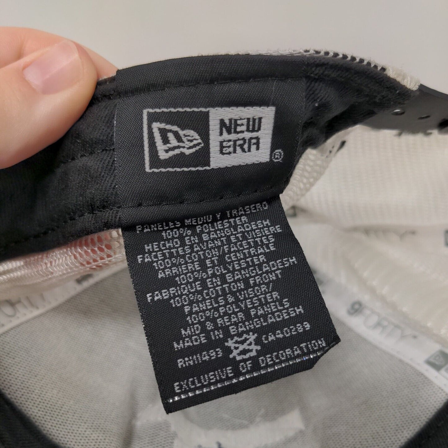 NEBB Certification #3462 Snapback Mesh Back Trucker Hat Black OSFM New Era