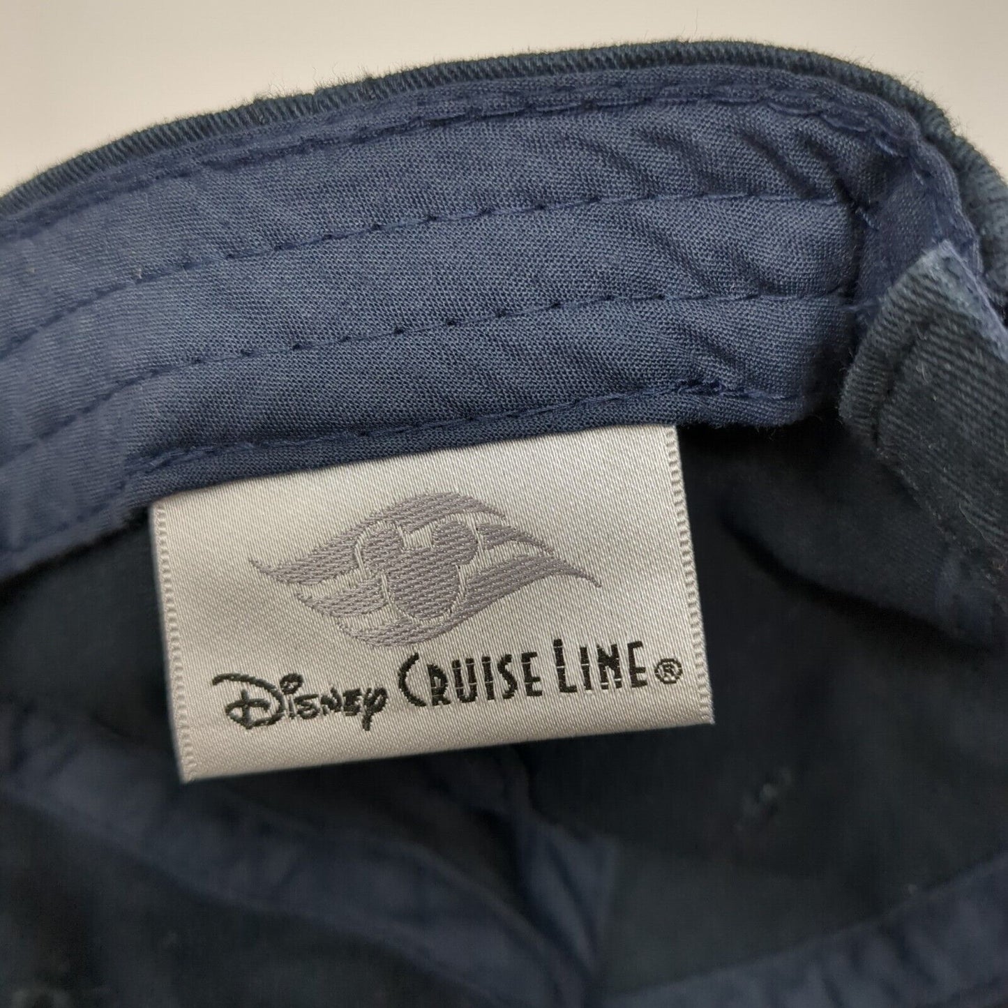 2017 Disney Cruise Line Strapback Hat Blue One Size Solid Adjustable