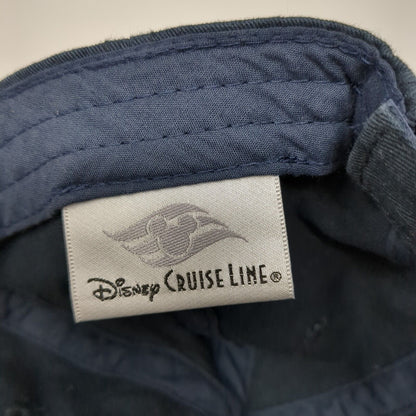 2017 Disney Cruise Line Strapback Hat Blue One Size Solid Adjustable