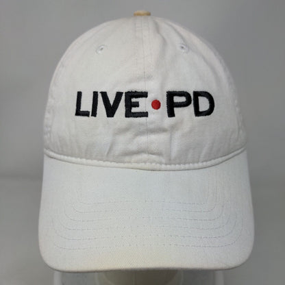 LIVE PD Slideback Hat Cream One Size Embroidered Adjustable 6 Panel