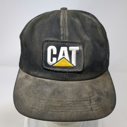 Caterpillar Trucker Hat Black One Size Mesh Back Snapback Patch Licensed Curb