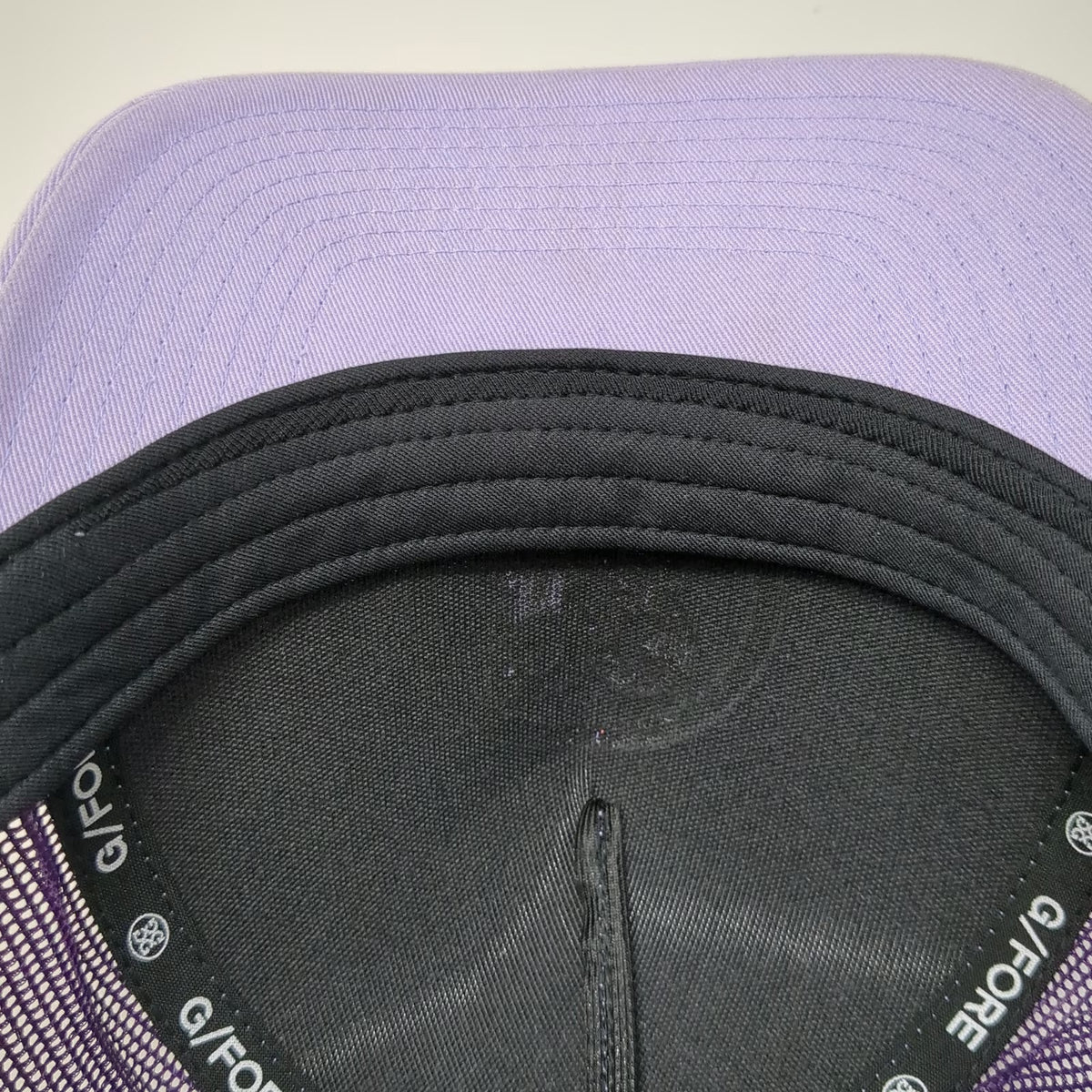 G/FORE Trucker Hat Purple One Size Snapback Mesh Raised Logo A-Frame Golf Hat