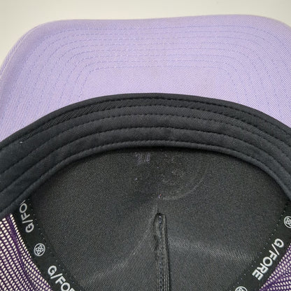 G/FORE Trucker Hat Purple One Size Snapback Mesh Raised Logo A-Frame Golf Hat