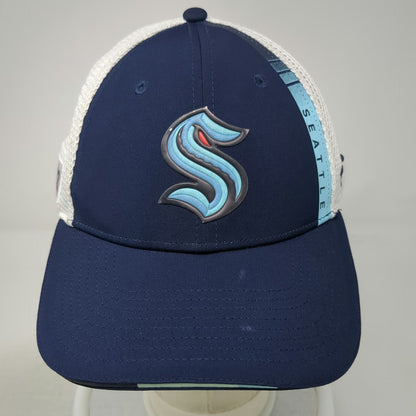 Fanatics Seattle Kraken NHL Blue One Size Trucker Hat 2022 Side Patch Snapback