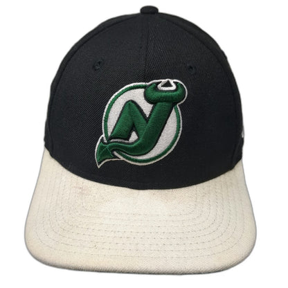 New Jersey Devils NHL New Era Snapback Hat Black White Green One Size 9FIFTY
