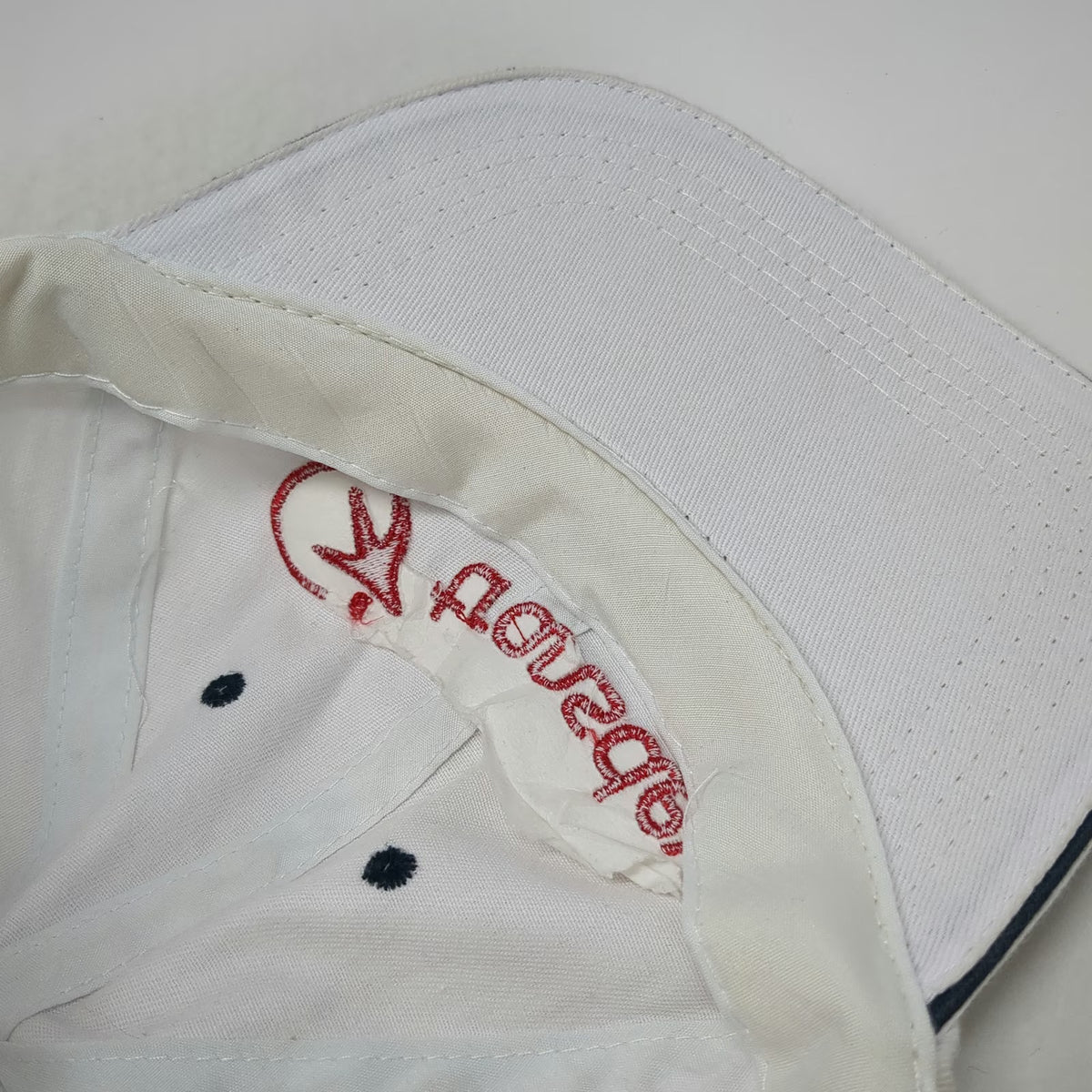 HitWear Transdev Baseball Cap White OSFM Red Embroidered Adjustable Strap Hat
