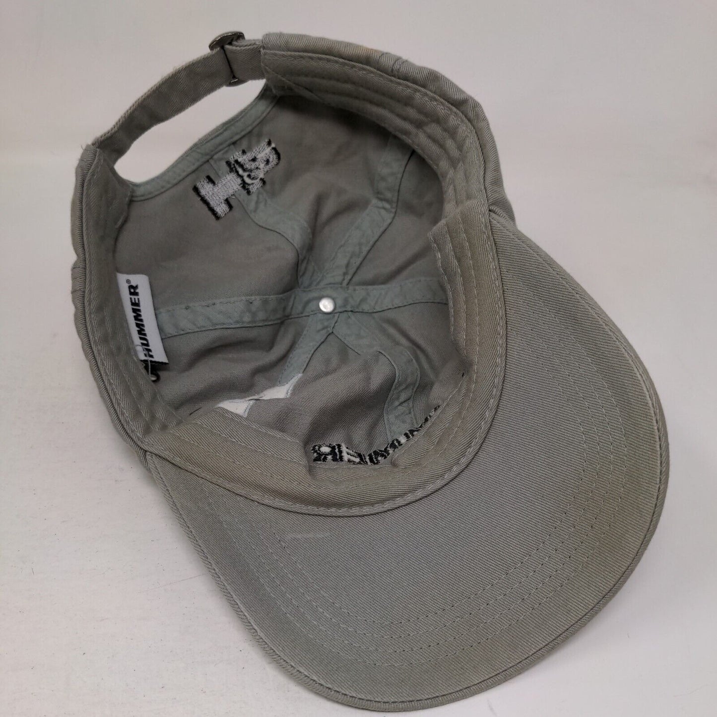 Hummer SUT Slideback Hat Gray One Size Adjustable Embroidered 6 Panel
