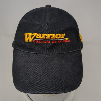 Warrior Custom Golf.com Strapback Hat Black OSFA Adjustable Embroidered