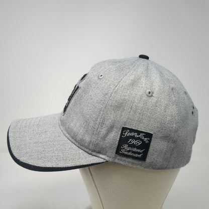 Sean John Baseball Cap Gray One Size Interlocking SJ Logo Slideback Strap Hat