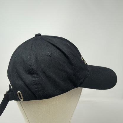 KC Caps Baseball Cap Black One Size Sonesta Script Logo Hat Slideback Closure