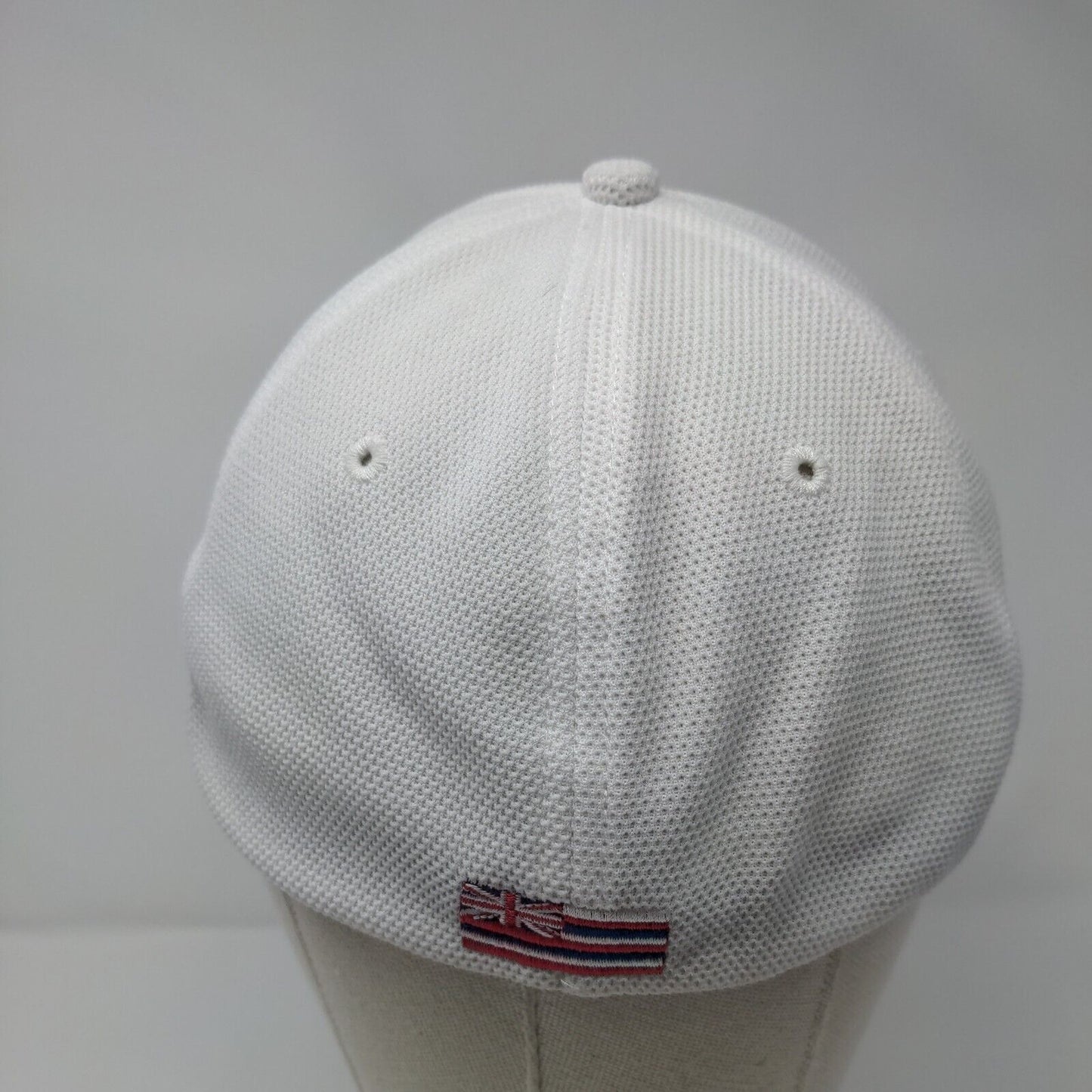 Golf Kona Fitted Hat White One Size Embroidered Hawaiian Headwear