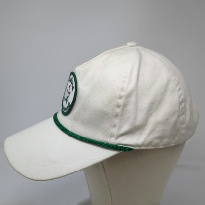 American Needle Masters Tournament 5 Panel Hat White One Size Rope Snapback Golf