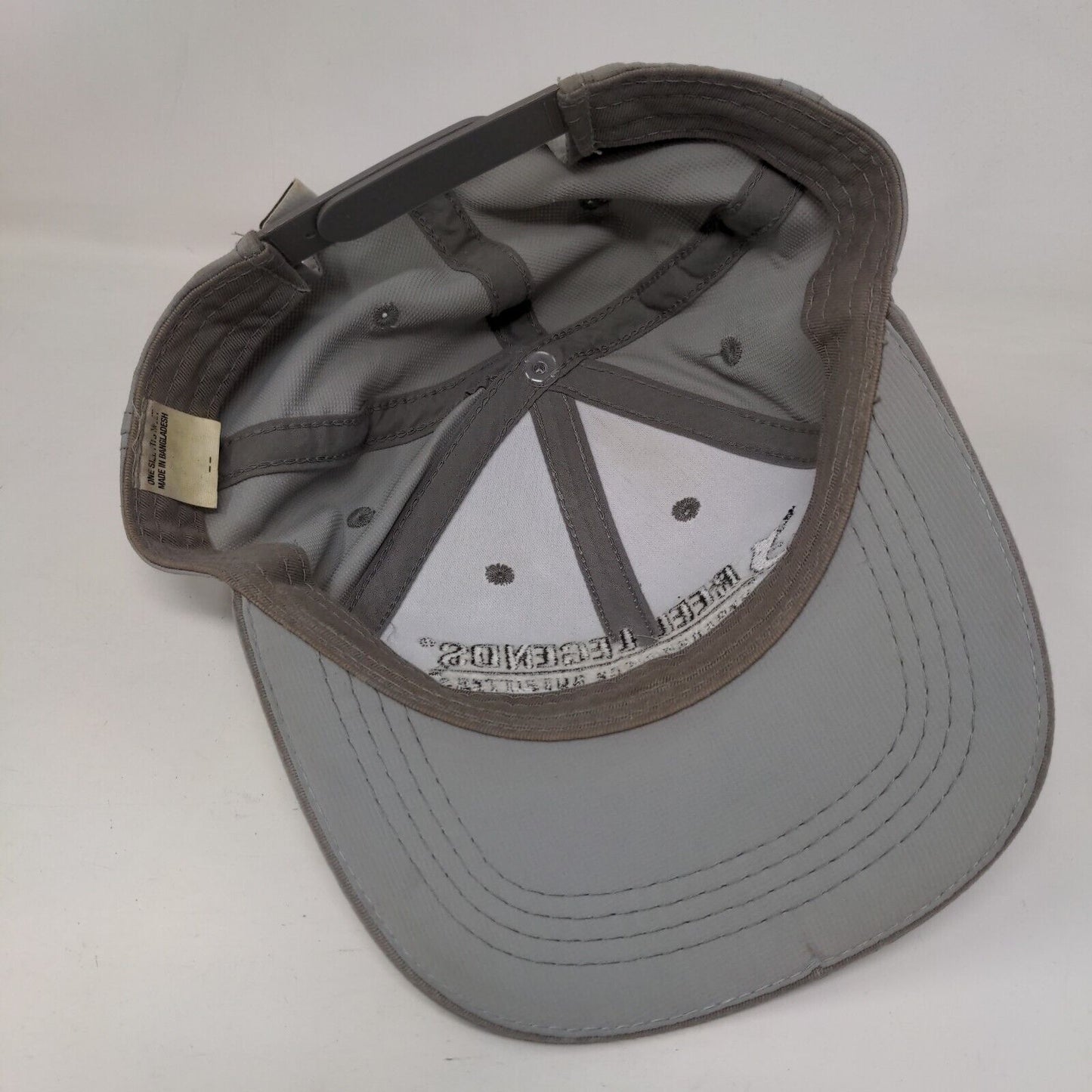 Reel Legends Performance Outfitters Snapback Hat Gray OSFM Adjustable 6 Panel