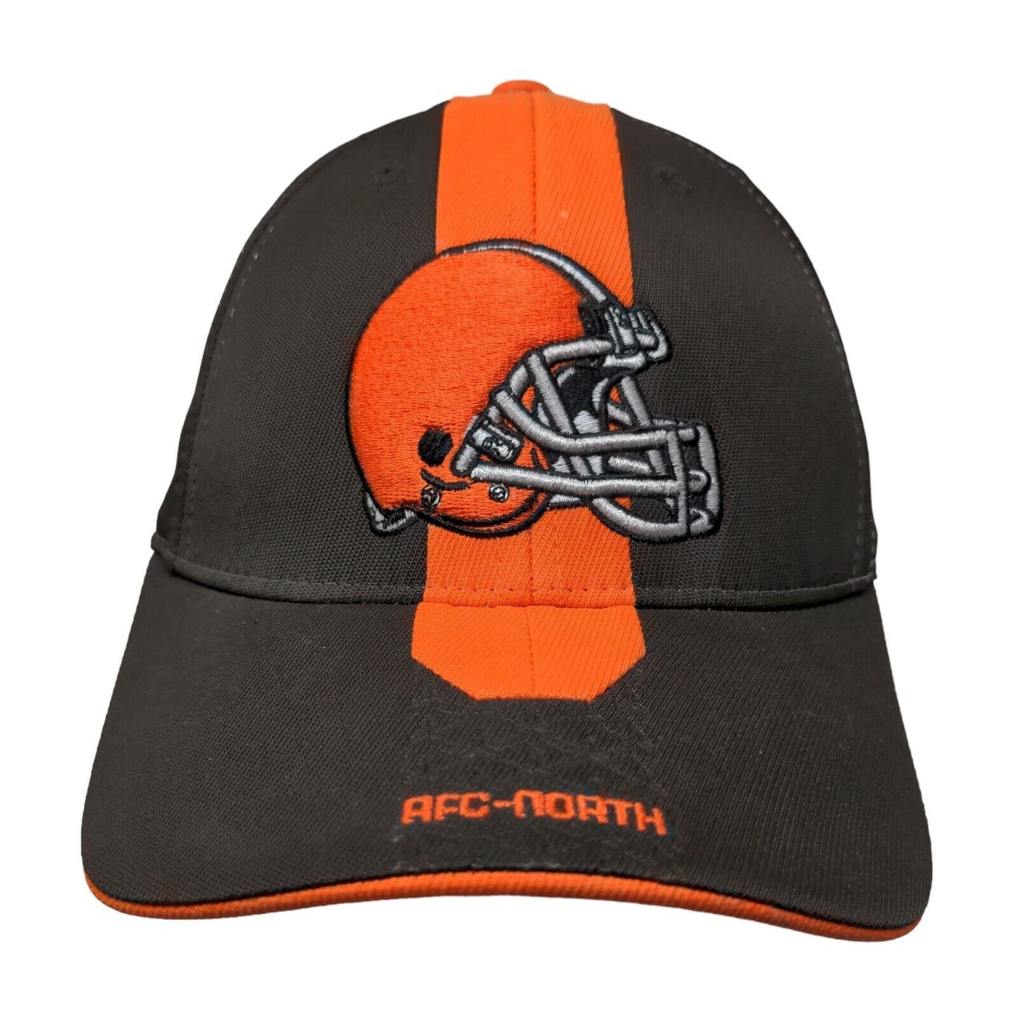 Reebok NFL Men's Fitted Hat Brown Orange OSFA Embroidered Cleveland Browns AFC