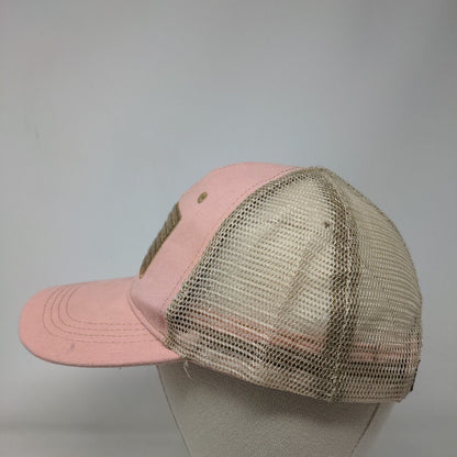 American Flag Snapback Mesh Back Trucker Hat Pink OSFM Highland Tactical