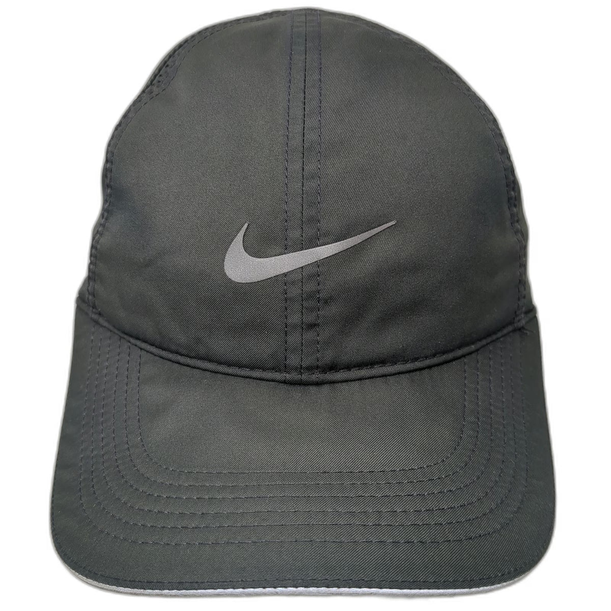 Nike Baseball Cap Black One Size Dri-FIT Featherlight Strapback Running Hat