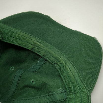 Source Baseball Cap Green OS Strapback Distressed Franklin Building Supply Hat