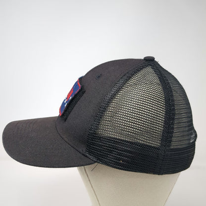 Adrenaline Lacrosse Trucker Hat Black Blue Red White One Size Mesh Snapback Logo