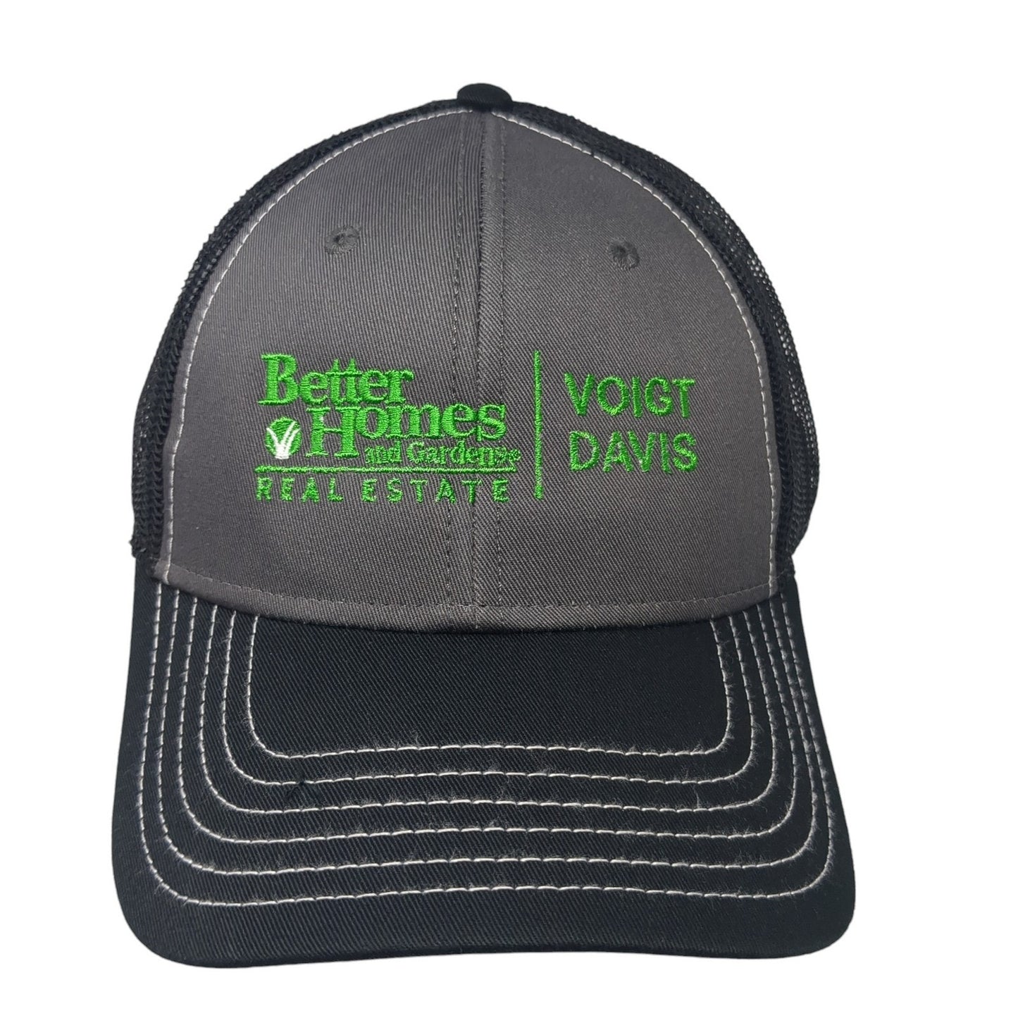 Better Homes and Gardens Real Estate Voigt Davis Trucker Hat Black OS Mesh Otto