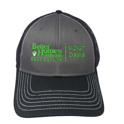 Better Homes and Gardens Real Estate Voigt Davis Trucker Hat Black OS Mesh Otto